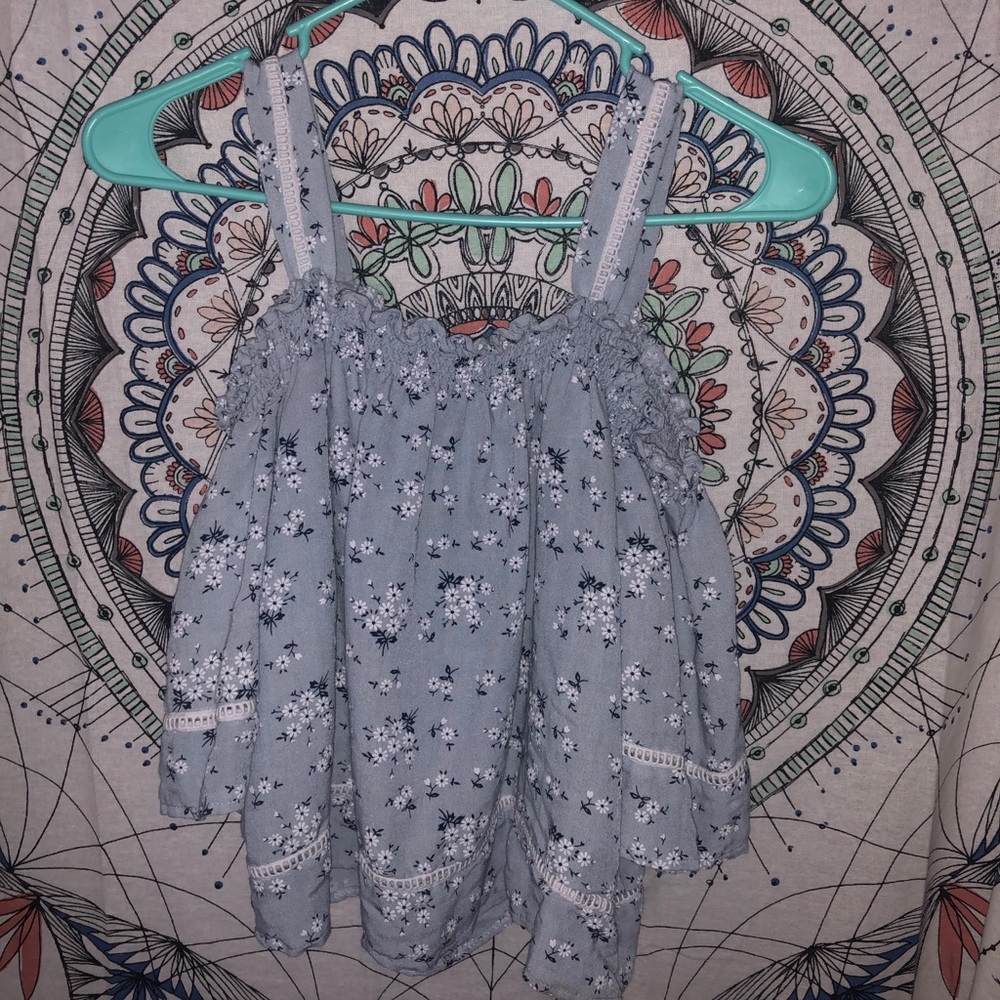 Baby Blue Crop Top🦋